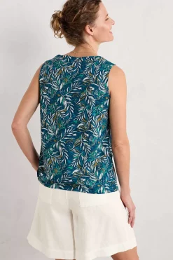 Seasalt Cornwall Tops<Achilla V-Neck Vest Kelp Forest Ocean Drift
