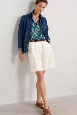 Seasalt Cornwall Tops<Achilla V-Neck Vest Kelp Forest Ocean Drift