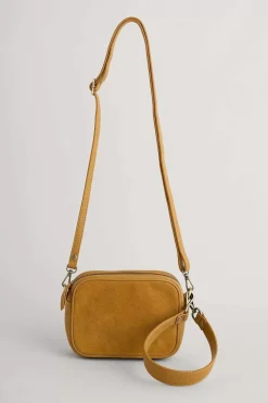 Seasalt Cornwall Bags<Annulet Leather And Suede Bag Dark Sunglow
