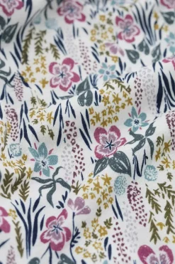 Seasalt Cornwall Tops<Appletree 3/4 Sleeve Top Floral Moor Chalk
