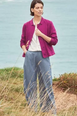 Seasalt Cornwall Coats & Jackets<Arame Linen Jacket Cassis