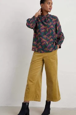 Seasalt Cornwall Trousers & Shorts<Asphodel Cord Trousers Yellow Moss