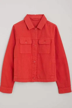 Seasalt Cornwall Coats & Jackets<Ballad Denim Jacket Tomato
