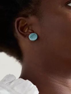Seasalt Cornwall Jewellery<Ballowall Circle Stud Earrings Island