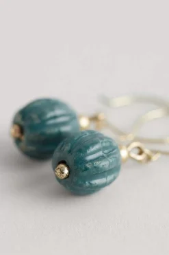 Seasalt Cornwall Jewellery<Barley Ceramic Bead Earrings Watercress