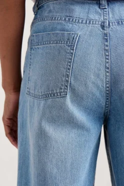 Seasalt Cornwall Trousers & Shorts<Barnes Organic Cotton Denim Crops Light Wash