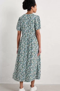 Seasalt Cornwall Dresses<Birch Leaf Midaxi Tea Dress Anemone Vintage Reflection
