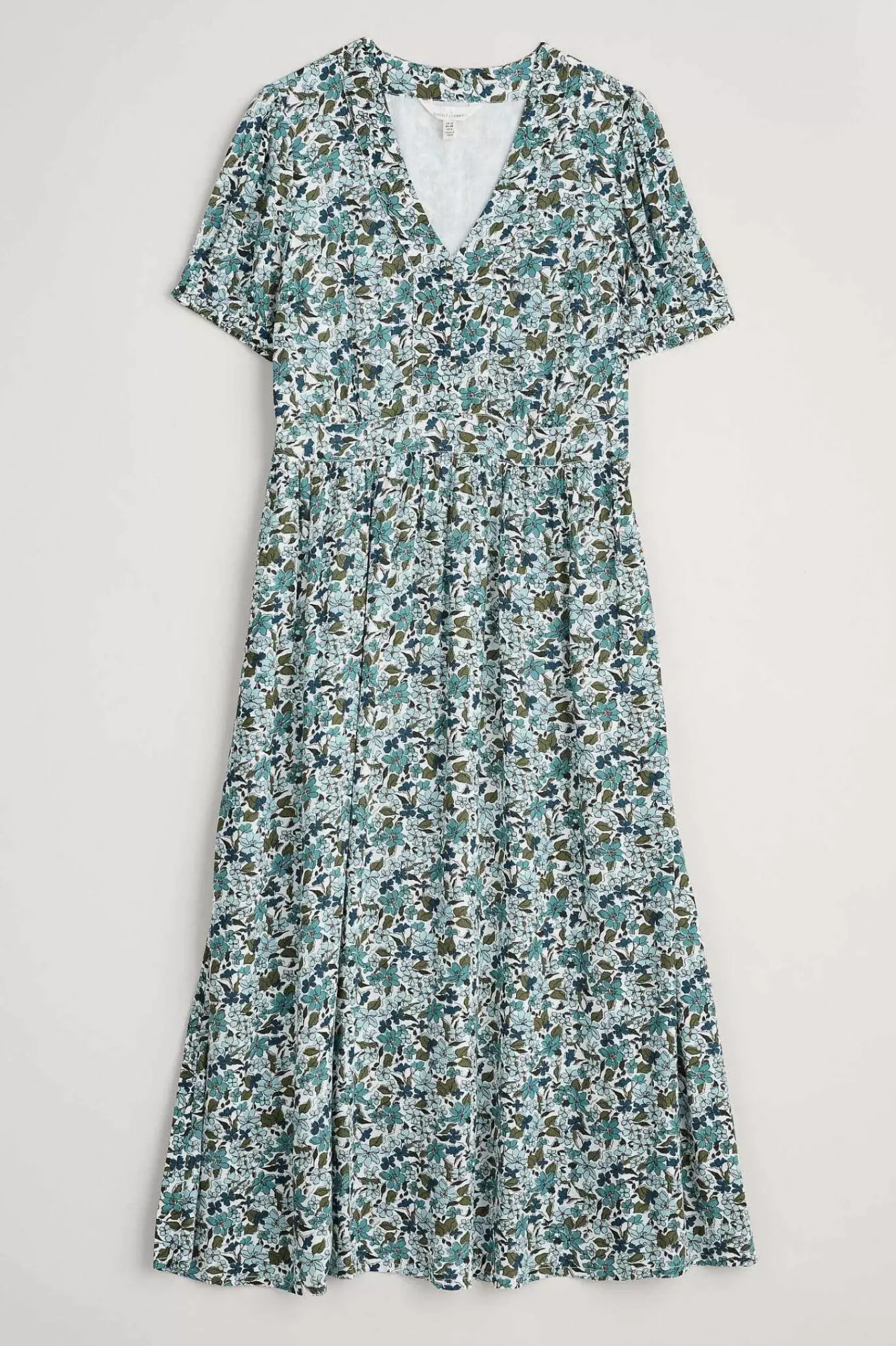 Seasalt Cornwall Dresses<Birch Leaf Midaxi Tea Dress Anemone Vintage Reflection