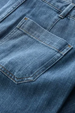 Seasalt Cornwall Trousers & Shorts<Blake Wide Leg Jeans Mid Wash Grain