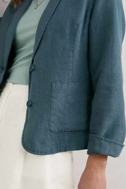 Seasalt Cornwall Coats & Jackets<Blinker Linen Blazer Pool