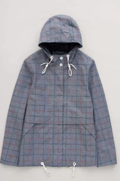 Seasalt Cornwall Coats & Jackets<Blue Depth Waterproof Jacket Skipper Chambray Check