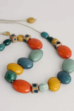Seasalt Cornwall Jewellery<Bodinnar Beaded Necklace Wall Rue Mix