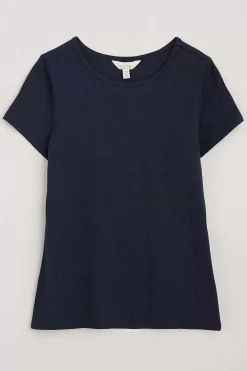 Seasalt Cornwall Tops<Bounder Crew Neck T-Shirt (Gots) Maritime