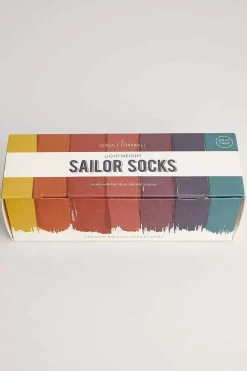Seasalt Cornwall Socks & Tights<Box Of 7 Women's Lightweight Sailor Socks Full Tint Mix