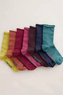 Seasalt Cornwall Socks & Tights<Box Of 7 Women's Lightweight Sailor Socks Full Tint Mix
