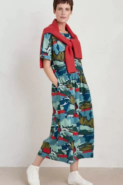 Seasalt Cornwall Dresses<Brouse Organic Cotton Dress (Gots) Painted Marsh Maritime