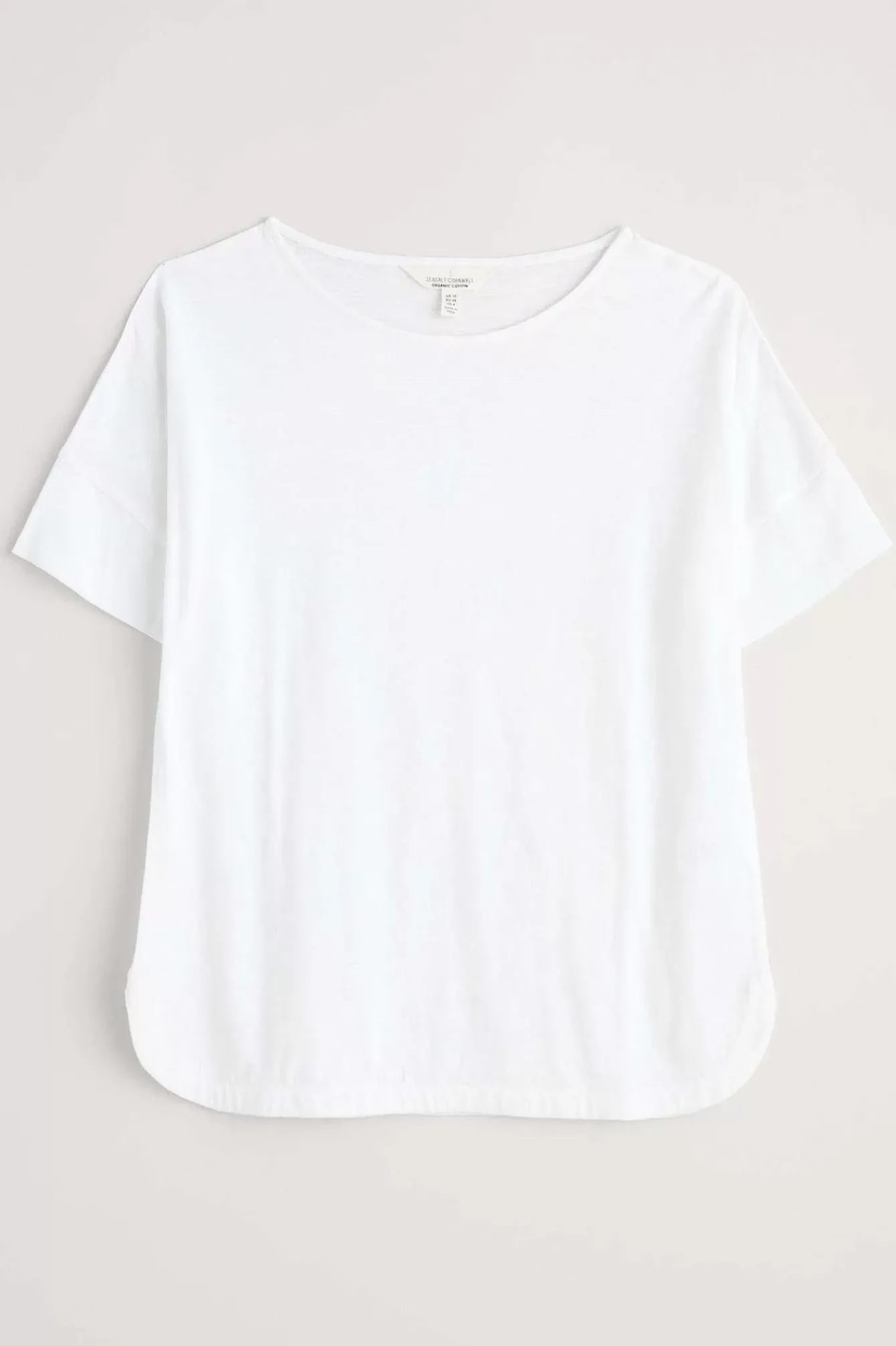 Seasalt Cornwall Tops<Bryher View Organic Cotton Boat Neck T-Shirt (Gots) Salt