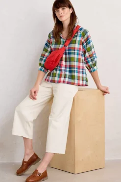 Seasalt Cornwall Tops<Bryn Checked Top Florabunda Multi
