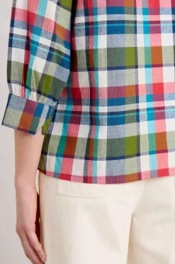 Seasalt Cornwall Tops<Bryn Checked Top Florabunda Multi