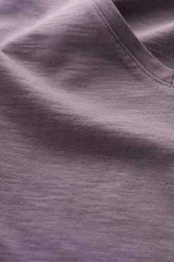 Seasalt Cornwall Tops<Burdock Organic Cotton V-Neck T-Shirt (Gots) Grape Thistle