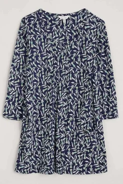 Seasalt Cornwall Tunics<Busy Lizzy 3/4 Sleeve Slub Jersey Tunic Seedhead Vine Maritime