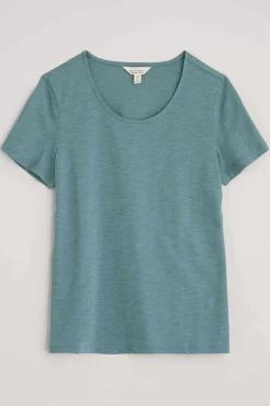 Seasalt Cornwall Tops<Camerance Scoop Neck T-Shirt (Gots) Wade