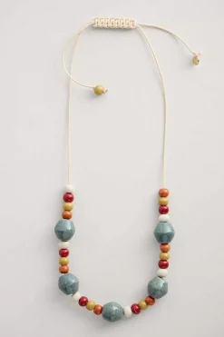 Seasalt Cornwall Jewellery<Canna Ceramic Bead Necklace Daffodil Tomato