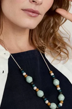 Seasalt Cornwall Jewellery<Canna Ceramic Bead Necklace Daffodil Tomato