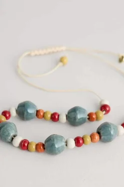 Seasalt Cornwall Jewellery<Canna Ceramic Bead Necklace Daffodil Tomato