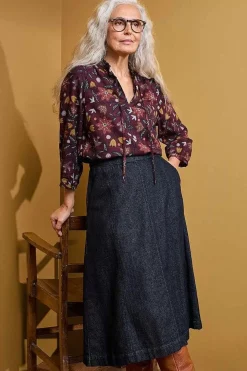 Seasalt Cornwall Skirts<Capriccio Skirt Dark Wash Indigo