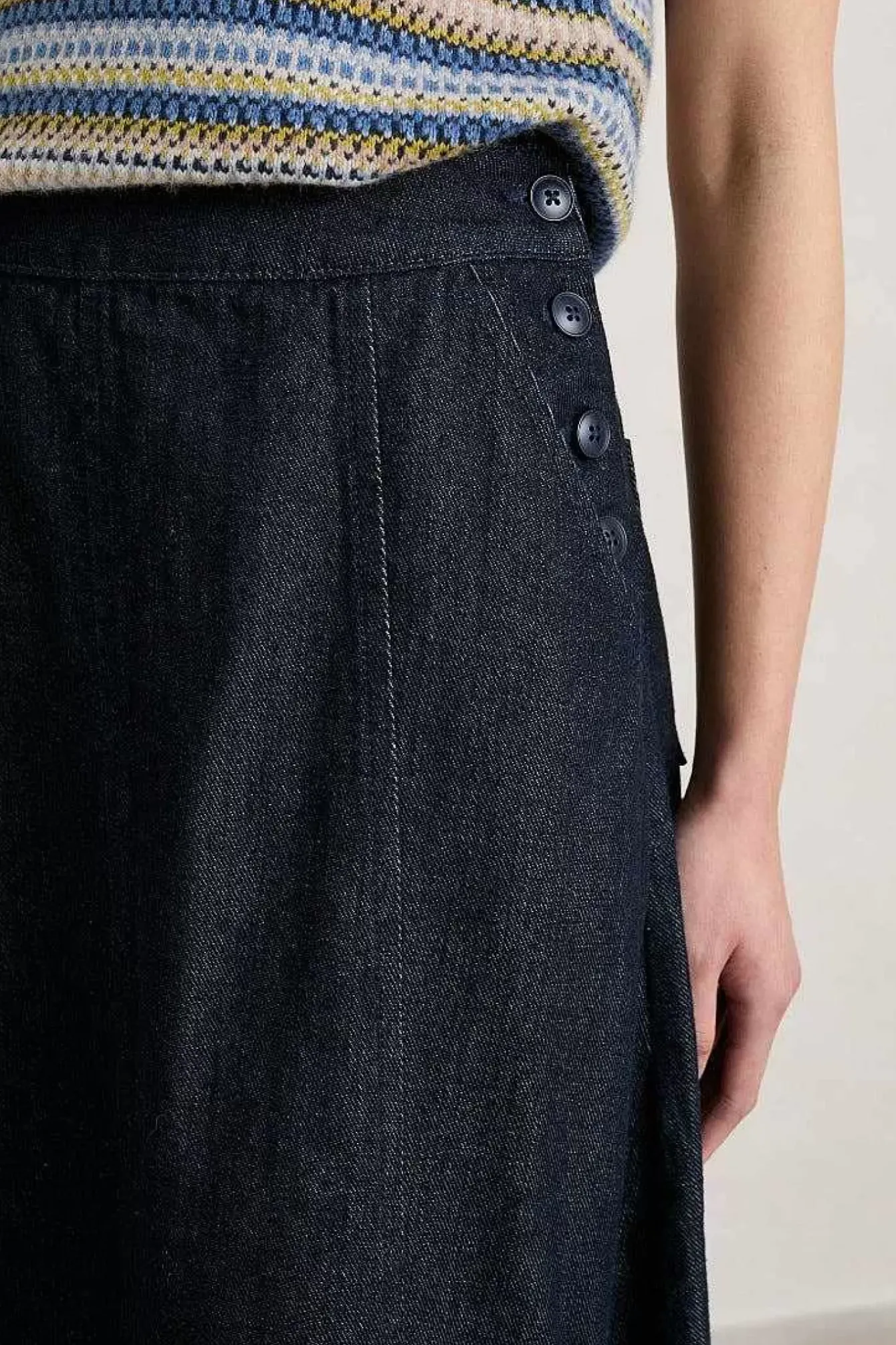 Seasalt Cornwall Skirts<Capriccio Skirt Dark Wash Indigo