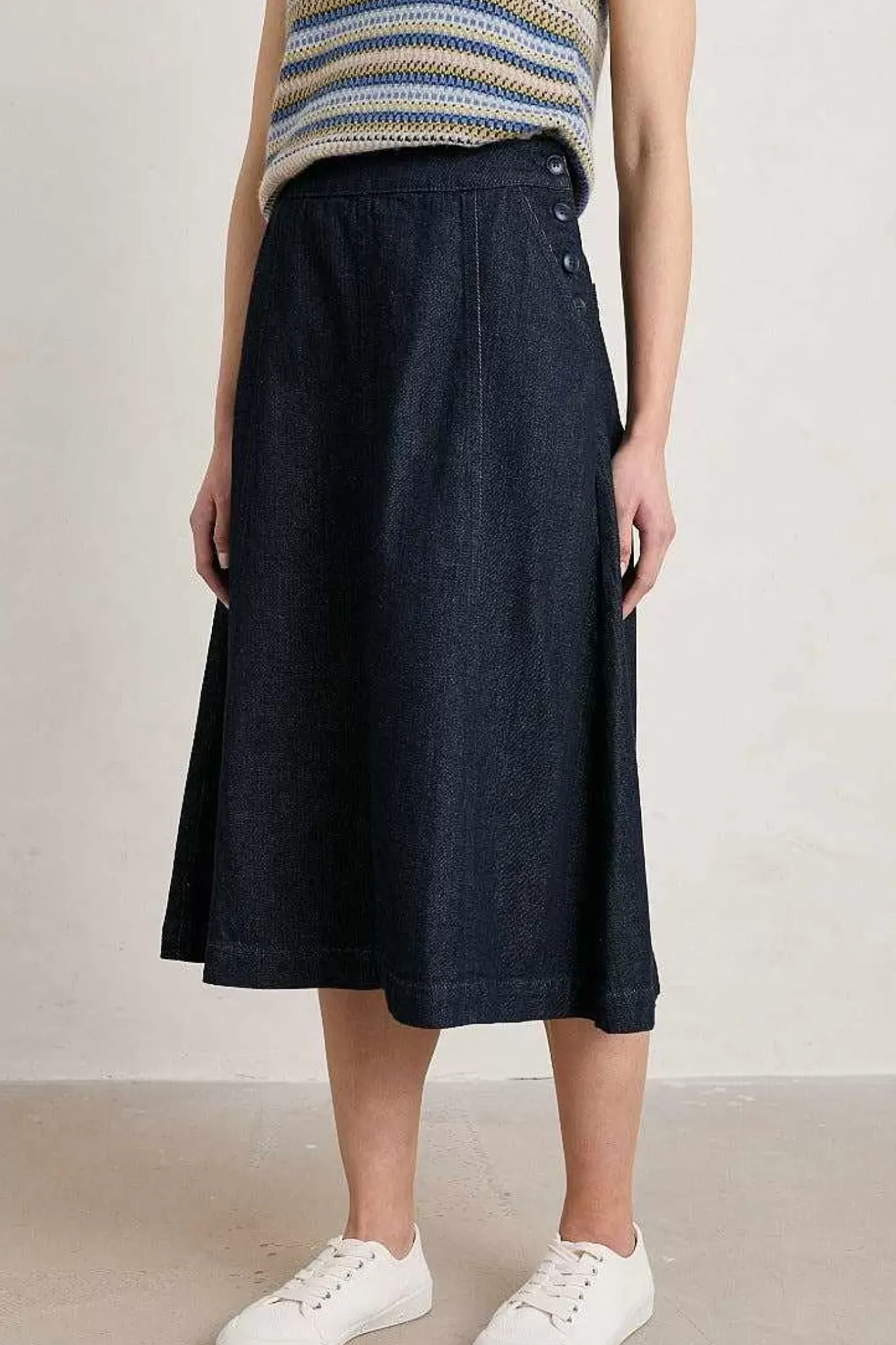 Seasalt Cornwall Skirts<Capriccio Skirt Dark Wash Indigo
