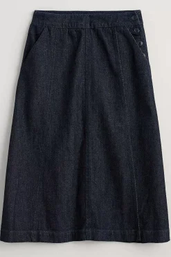 Seasalt Cornwall Skirts<Capriccio Skirt Dark Wash Indigo