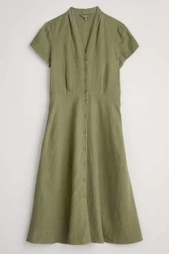 Seasalt Cornwall Dresses<Carved Wood Midi Dress Cypress