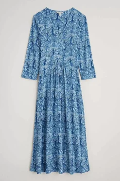Seasalt Cornwall Dresses<Carwynnen Three Quarter Sleeve Dress Wild Woodland Clear Sky