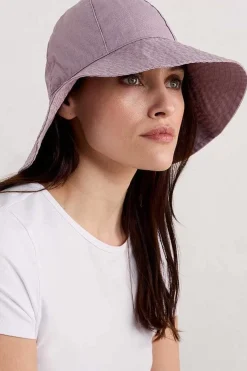 Seasalt Cornwall Hats<Celia Large Brimmed Sunhat Anemone Vintage Chalk