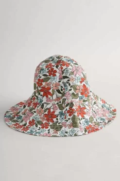 Seasalt Cornwall Hats<Celia Large Brimmed Sunhat Anemone Vintage Chalk