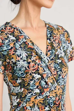 Seasalt Cornwall Dresses<Chapelle Jersey Dress (Gots) Honeysuckles Maritime