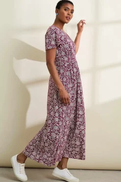 Seasalt Cornwall Dresses<Chateaux Maxi Dress Trailing Woodblock Cassis