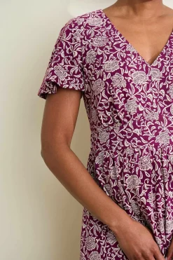 Seasalt Cornwall Dresses<Chateaux Maxi Dress Trailing Woodblock Cassis