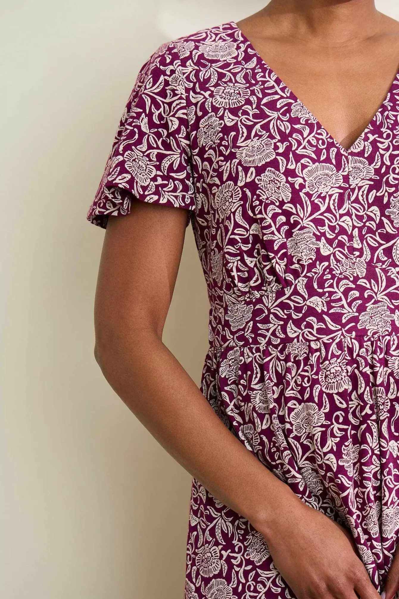 Seasalt Cornwall Dresses<Chateaux Maxi Dress Trailing Woodblock Cassis
