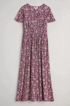 Seasalt Cornwall Dresses<Chateaux Maxi Dress Trailing Woodblock Cassis