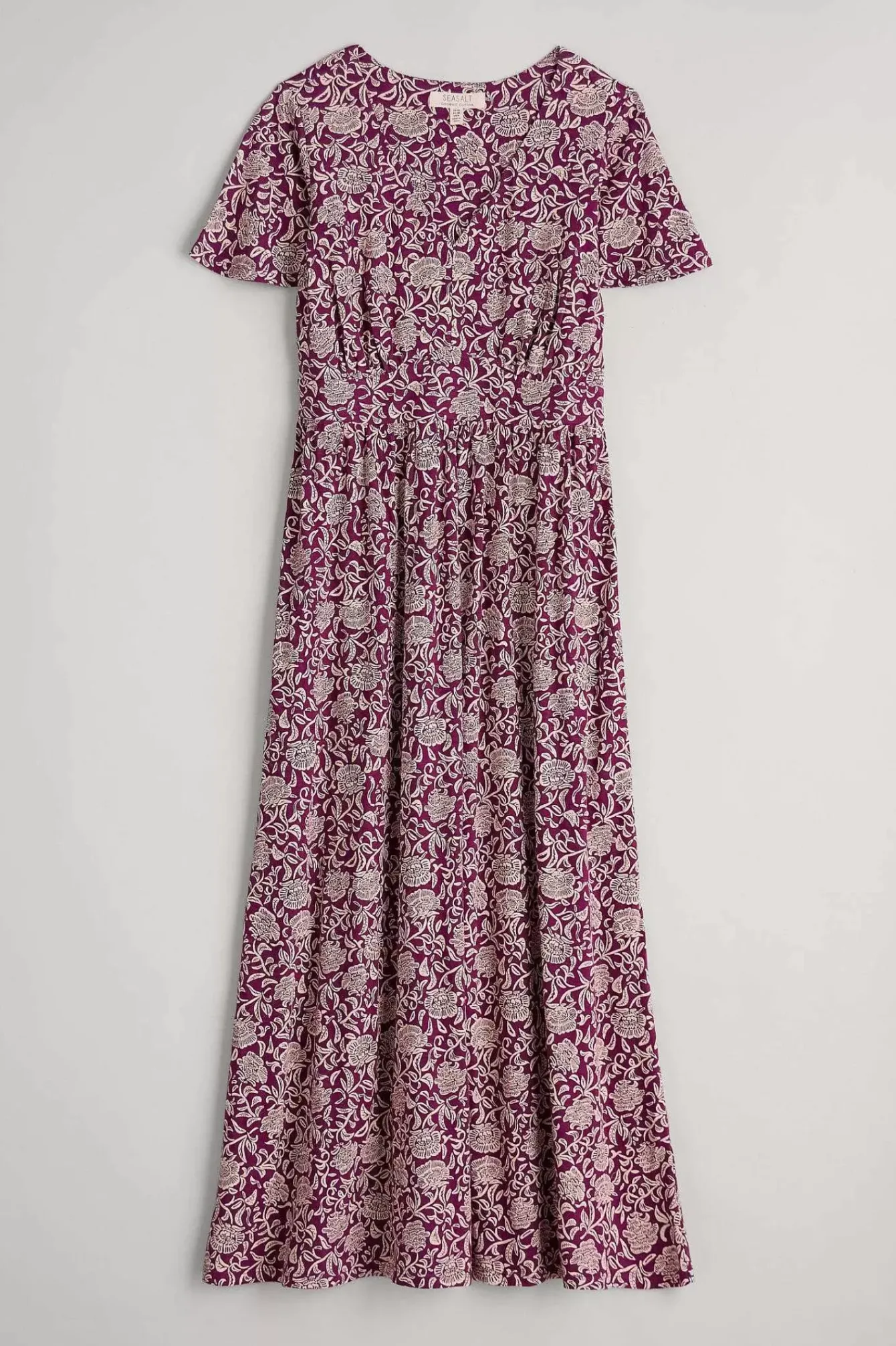 Seasalt Cornwall Dresses<Chateaux Maxi Dress Trailing Woodblock Cassis