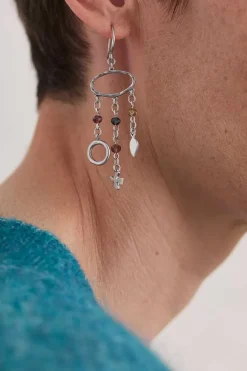 Seasalt Cornwall Jewellery<Chy Silver Tone Charm Earrings Pictoral Grain Mix