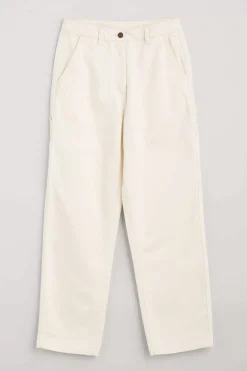 Seasalt Cornwall Trousers & Shorts<Cliff Picnic Straight Leg Jeans Ecru Twill Slub