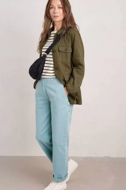 Seasalt Cornwall Trousers & Shorts<Cliff Picnic Trousers Enamel