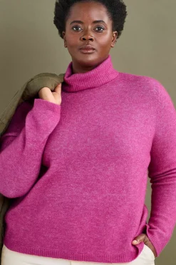 Seasalt Cornwall Knitwear<Cloud Chasing Roll Neck Jumper Crocus