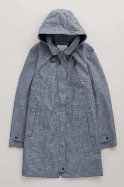 Seasalt Cornwall Coats & Jackets<Cloudburst Waterproof Mac Light Wash Wave