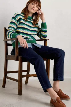 Seasalt Cornwall Knitwear<Clover Bed Lambswool Blend Jumper Croquet Island Multi