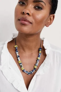 Seasalt Cornwall Jewellery<Collan Beaded Necklace Agapanthus Mix